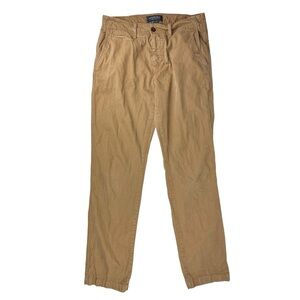 American Eagle Pants Men's 30W x 34L (32"L) Original Straight Chinos Tan Cotton